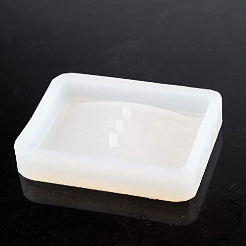 Nicole Concrete Soap Dish Silicone Mold Handmade Cement Mould with Drain Holes