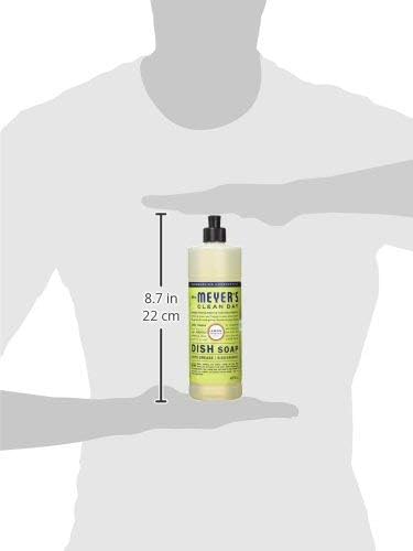 Mrs. Meyers Clean Day Lemon Verbena Dish Soap, 473 ml (Pack of 4)