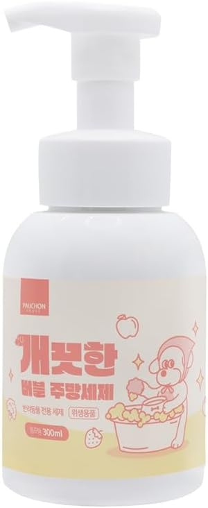 Pauchon House Clean Dog Bowl Dishwashing Bubble Dish Soap - 10.14 fl oz (300ml) - Food-Grade Formula