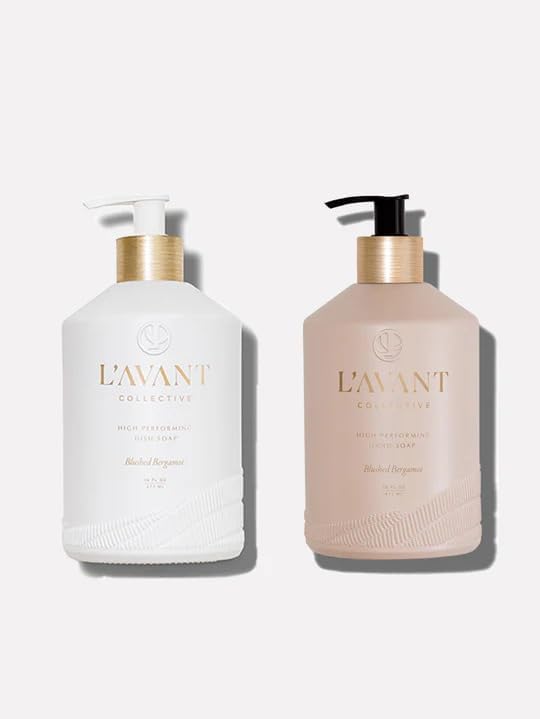 Plant-Based Dish Soap and Hand Soap Set, 16 oz Glass Bottles, Bergamot | Plant-based dish and hand soaps, refillable 16 oz glass bottles, rich lather, essential oils, Blushed Bergamot fragrance