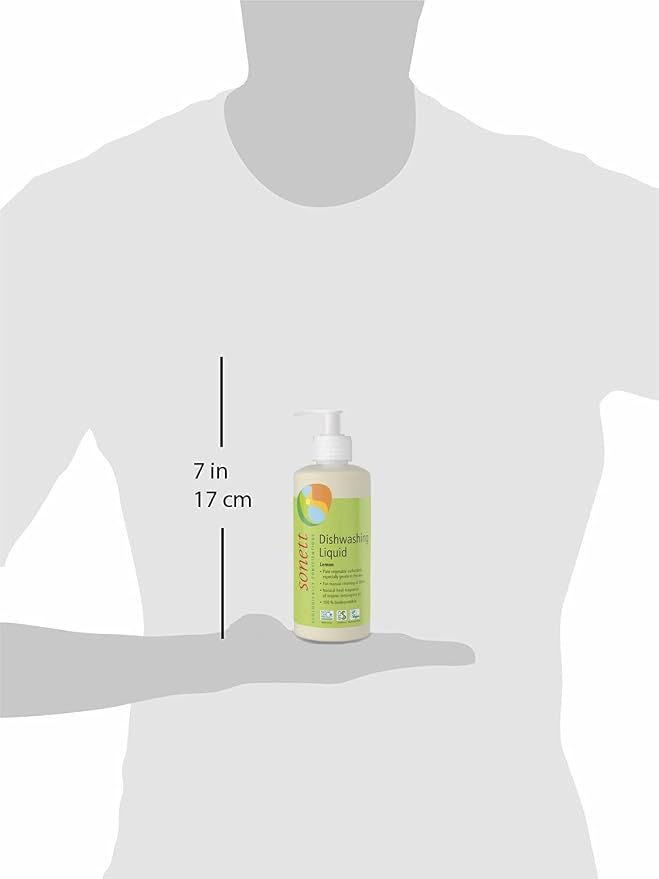 Sonett Organic Dishwashing Liquid Organic 100% Biodegradable (Lemon, 10 Fl.Oz (1 Count))