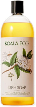 Koala Eco Dish Soap, Australian Lemon Myrtle & Mandarin Essential Oil, 34oz | Vegan friendly dishwashing liquid made with botanical ingredients — free of synthetic fragrance.