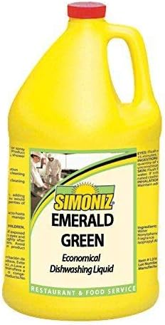 Simoniz Emerald Green Liquid Dishwashing Detergent, 1 gal.