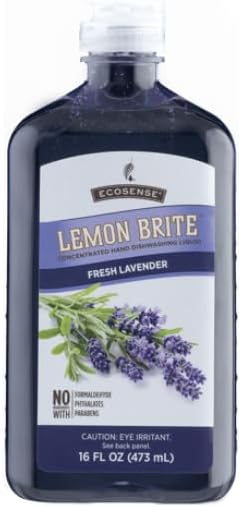 Melaleuca EcoSense Lemon Brite Dishwashing Liquid 16oz | Lavender Scented | Special Edition