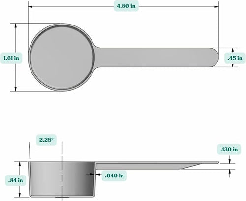 1.5 Tablespoon Long Handle Plastic Measuring Spoon - Image 2