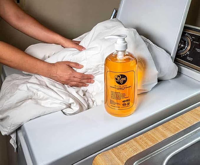Pure Natural Cleaners Variety Pack Free & Clear Laundry Detergent, Liquid Hand Soap, Multi-Surface Cleaner, DishSoap, Plant-Based Products, Eco-Friendly, Biodegradable, Free of Harmful preservatives