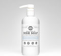Rustic Strength Natural Dish Soap, Mama + Baby, Unscented 16 oz | Concentrated and High Lathering, Plant-Based Formula,Tough on Grease,Gentle on Hands