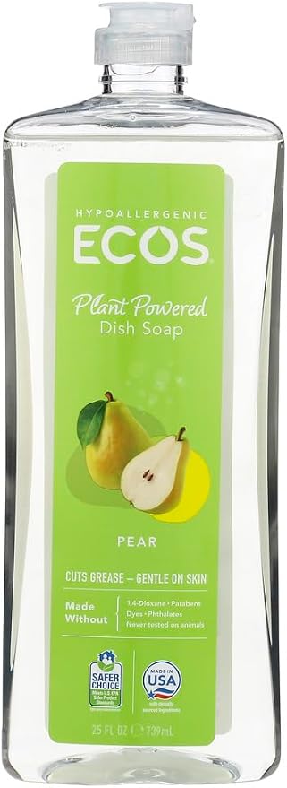 ECOS Dishwashing Liquid - Pear - 25 oz