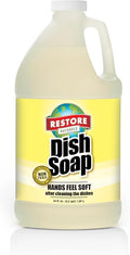 Restore Naturals Non Toxic Liquid Dish Soap - 64 Fl Oz - Plant Based | Biodegradable | Gentle Formula | Cruelty Free | Made in the USA - 1 Bottle