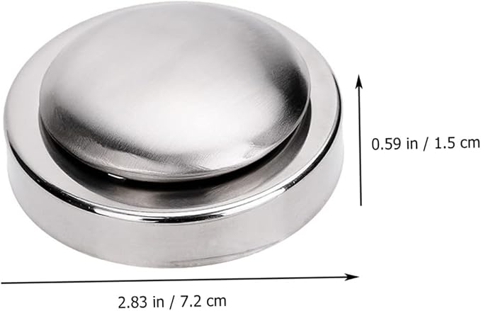 STOBAZA 2sets Stainless Steel Soap Bar for Odor Removal Kitchen Tool to Eliminate Fish Garlic and Onion Smells for Use Easy to Clean and Rustproof
