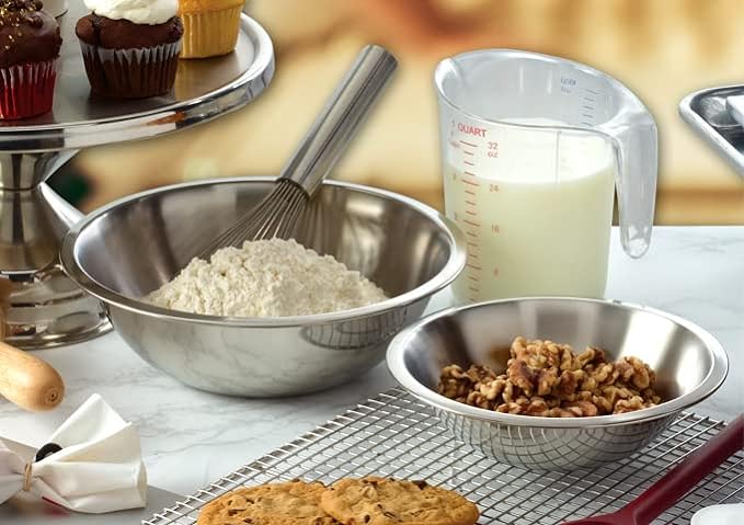 Winco 16 Quart Heavy-Duty Stainless Steel Mixing Bowl - Image 2