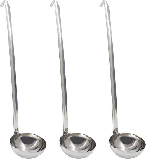8 Oz Stainless Steel Ladle, Portioning and Serving Soup and Stew in Restaurants by Auvotuis