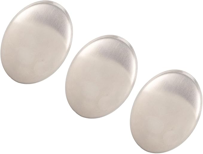 Stainless Steel Soap, Premium Odor Eliminator Bar for Kitchen & Outdoor Use 304 Grade Dishwasher Safe Hand Wash 3 Pack