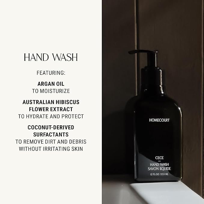 Homecourt Kitchen Duo, Powerful Dish Soap & Gentle Cleansing Hand Wash, Clean Formula, Non-Toxic & Skin-Safe, Steeped Rose (2 Products)