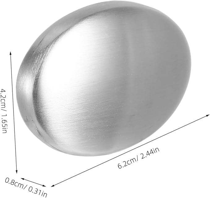 Zerodeko Metal Soap Stainless Wash Soap Odor Absorber for for Skin Dishwasher Safe