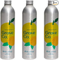 Grove Co. Dish Soap Refills, 3 x 16 fl oz Refills, Yuzu & Mandarin | Plastic-Free; Removes Stuck on Food; USDA Biobased; 98% plant-based ingredients; Natural Fragrance