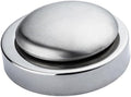 LIOOBO Stainless Steel Soap for Kitchen Odor Removal, Creative Round Design with Smooth Surface and No Burrs, Effective Stainless Steel Deodorant Soap for Fridge and Food Smell