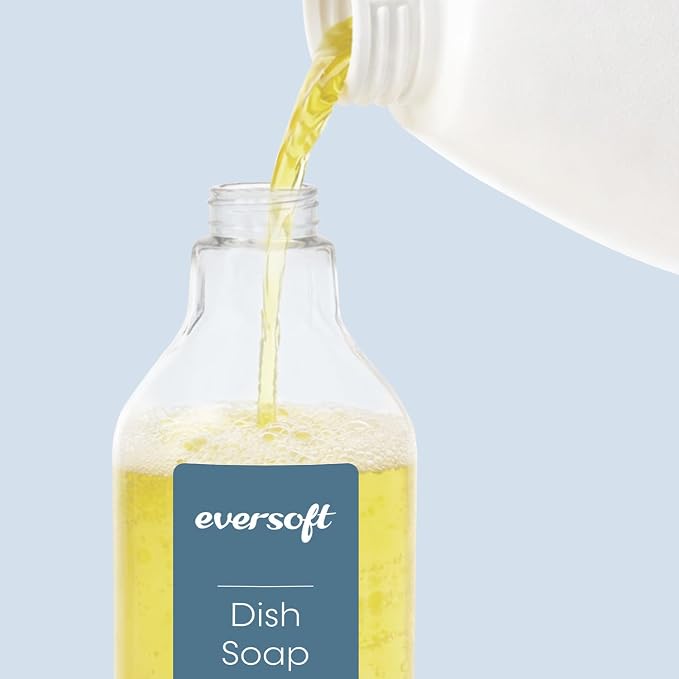 EZbrnd Eversoft Foaming Dish Soap Gallon Refill, 4 x 1gallon, Yuzu Scent