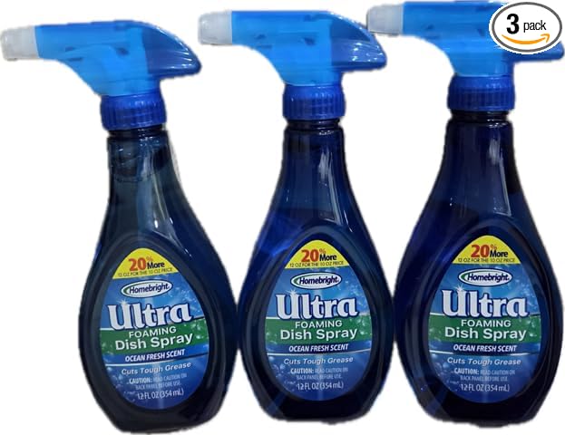 Foaming Dish Soap ~Ocean Fresh Scent~ 3pk- 12fl. ozs ea. Total 36 Fl ozs.