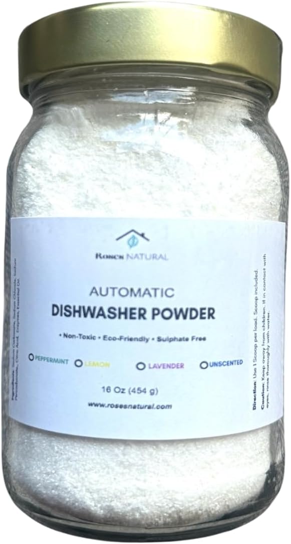 Automatic Dishwasher Powder Powered by Enzymes 16 Oz (Unscented)