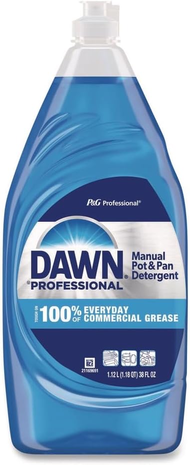 Manual Pot & Pan Dish Detergent, 38 oz Bottle, 8/Carton