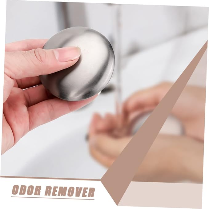 Kitchen Soap Steel Soap Round Metal Odor Absorbers for Home Stainless Steel Gadget