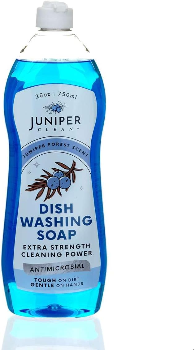 Juniper CLEAN, Dish Soap, Juniper Scent, Liquid Dish Washing Soap Squeeze Bottle 25 Fl Oz (Pack of 1)