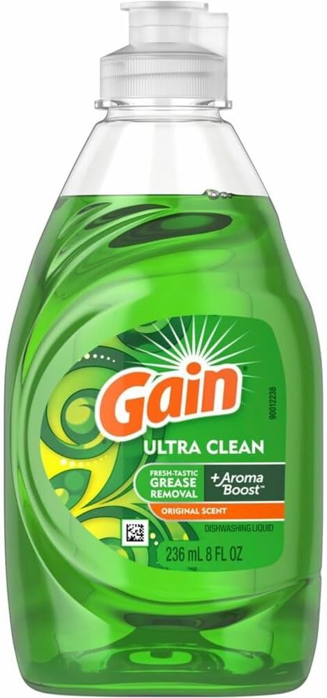 Gain Dishwashing Liquid,Bottle,Size 8 oz,PK12 98110-1 Each