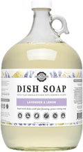 Rustic Strength Natural Dish Soap with Lavender and Lemon, Gallon Glass | Plant Based Cleaners, Streak Free Shine, Helps Remove Grease & Food Residue,Rich Lather