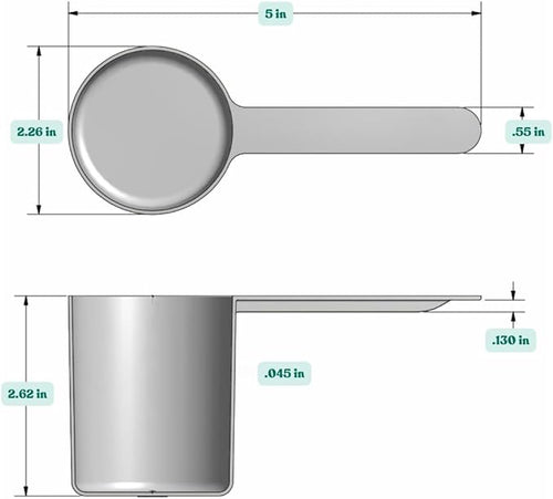 148 mL Long Handle Plastic Measuring Scoop - Image 2