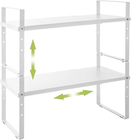 Across-Star Expandable Cabinet Shelf Organizer Rack, Stackable Kitchen Counter by Acorss-Star