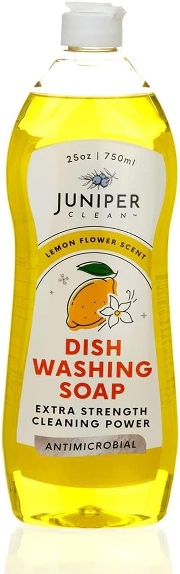 Juniper CLEAN, Dish Soap, Lemon Scent, Liquid Dish Washing Soap Squeeze Bottle 25 Fl Oz (Pack of 1)