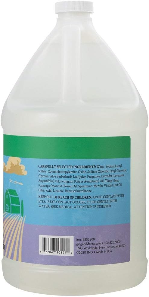 Ginger Lily Farms Botanicals Plant-Based Liquid Dish Soap, Concentrated Formula & Botanicals Nourishing Body Wash, Island Tranquility, 100% Vegan & Cruelty-Free