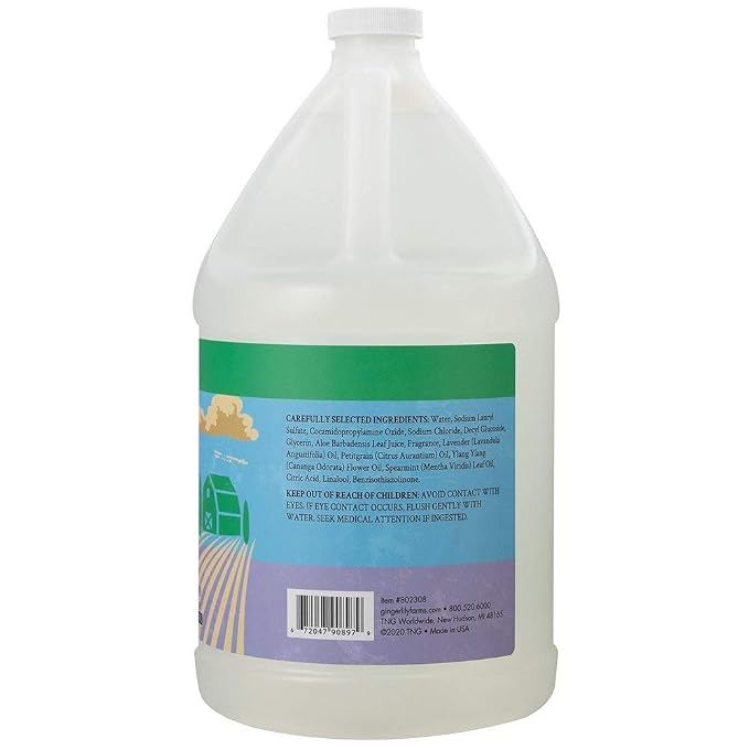Ginger Lily Farms Botanicals Plant-Based Liquid Dish Soap, Concentrated Formula & Club & Fitness Conditioning Liquid Hand Soap Refill, 100% Vegan & Cruelty-Free