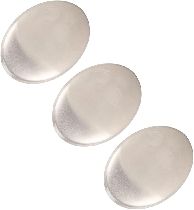 Stainless Steel Soap, Premium Odor Eliminator Bar for Kitchen & Outdoor Use 304 Grade Dishwasher Safe Hand Wash 3 Pack