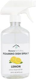 Natural Lemon Foaming Dish Spray, Powerful Foaming Action, 16 fl oz, 5 Scent (Lemon)