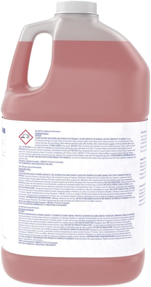 Diversey Suma Nova L6 Dish Detergent, 1 Gallon, 4 Pack | Hard Water Cleaning, Grease Removal, Scale Control, Dishmachine Use, Concentrated