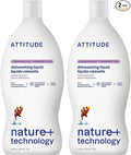 Attitude Dish Soap, Plant-based, Hypoallergenic, Eco-friendly, Coriander & Olive, 23.7 Fl Oz (Pack of 2)
