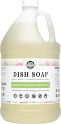 Rustic Strength Dish Soap, Bergamot & Grapefruit Scent, Gallon Plastic | Plant-Derived Cleansers,Helps Remove Grease and Food Residue,Rich Lather
