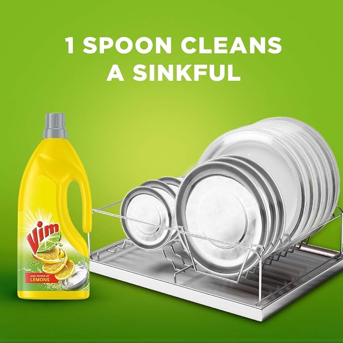 Vim Dishwash Gel, Lemon, 1.8 L