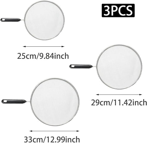 3 Pcs Splatter Screen for Frying Pan - Image 2