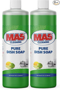 MA5X CLEANING Pure Liquid Dish Soap, 32oz | Pack of 2