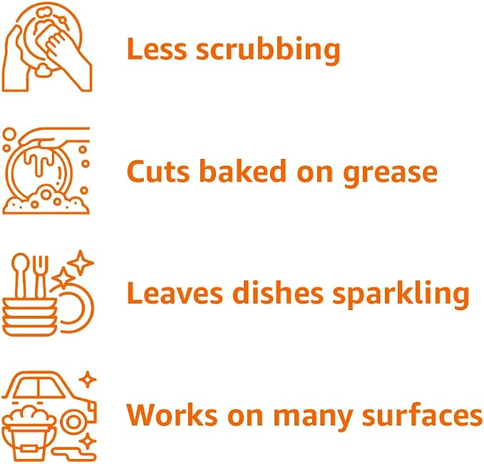 Amazon Basics Liquid Dish Soap, Fresh Scent, Grease-cutting Formula, 30 Fl Oz, Pack of 1