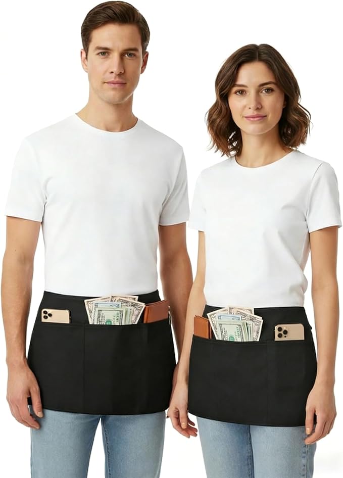 BOHARERS Waist Apron with 3 Pockets 6 Pack - Image 3