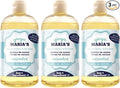 Yaya Maria's Natural Liquid Dish Soap, Only 5 Ingredients, 100% Nontoxic, Compare to Any Other Dish Soap, 3-Pack (Unscented)