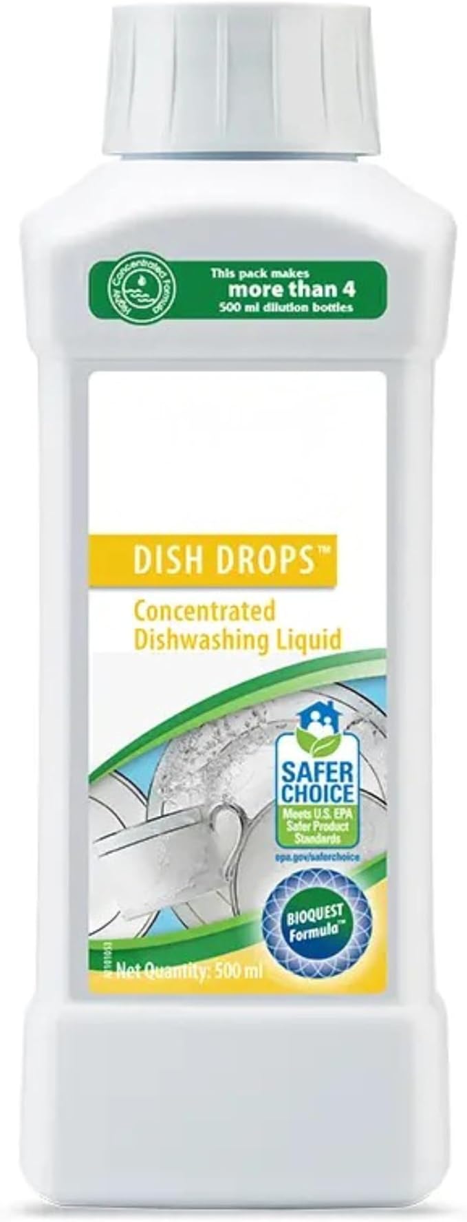 Concentrated Dishwashing Liquid, Bioquest Formula, 500 ml