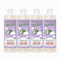 Rebel Green Super Deluxe Dish Soap - Natural Dishwashing Soap - Liquid Dish Detergent - Sustainable Dish Liquid Scented with Lavender & Grapefruit - (16 oz Bottles, 4 Pack)