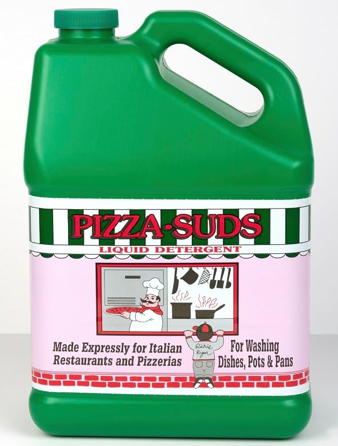 Nu-Foam Pizza-Suds Liquid Detergent for Italian Restaurants and Pizzerias, For Washing Dishes, Pots and Pans