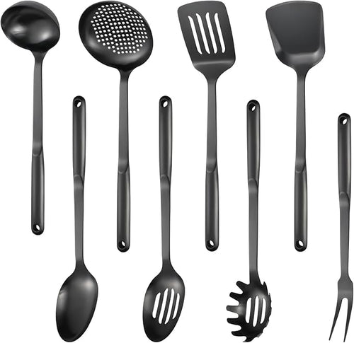 304 Stainless Steel Cooking Utensils Set, Include Skimmer, Soup Ladle, by IzurokBuynow