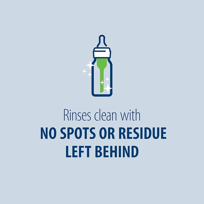 Dr. Brown's Reusable Sponge Baby Bottle Cleaning Brush, Blue 3-Pack & Fragrance-Free Dish Soap, 16oz
